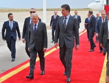رئيس إقليم كوردستان يستقبل رئيس الجمهورية