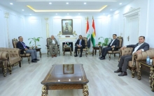  Erbil Governor receives a delegation from different factions of the Kurdistan Parliament