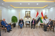 محافظ اربيل  يستقبل وفدا مشتركا من جامعة صلاح الدين وجامعة تيشك وعدد من الجامعات الإيطالية