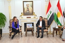 محافظ اربيل يستقبل رئيس منظمة 
