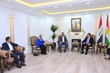 محافظ اربيل يستقبل وفدا من منظمة الرؤية العالمية