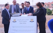  The foundation stone of several service projects was laid in Qushtapa district at a cost of 700 million dinars