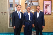 وەزیری ئەوقاف و پارێزگاری هەولێر، سەردانی تەکیە و مزگەوتی شێخ سەدرەدین بەرزنجیان کرد