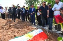 بەئامادەبوونى پارێزگارى هەولێر، تەرمى هونەرمەند 