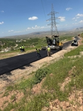 قیرتاوکردنی ڕێگای سەرەکیی (پیرمام - مەلازادە - زیارەت - کۆرێ)،
