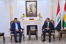 پارێزگاری هەولێر، پێشوازیی لە شاندێکی  مەڵبەندی هەولێری کۆمەڵی دادگەریی دەكات