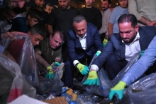 هەولێر …  بەرێوەچوونی هەڵمەتی خاوێنکردنەوەی سەنتەری بازار 
