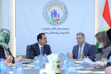 پارێزگاری هەولێر، لەگەڵ بەڕێوەبەرایەتی گشتیی چاودێری و گەشەپێدانی کۆمەڵایەتی هەولێر کۆبۆوە
