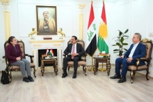 پارێزگاری هەولێر پێشوازی لە تیمى ڕاوێژكاری فەرماندەی سوپای ئەڵمانیا لە هەرێمى کوردستان کرد