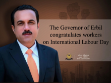 The Governor of Erbil congratulates workers on International Labour Day