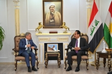 The Governor of Erbil receives the President of the Cizre Chamber of Commerce and Industry