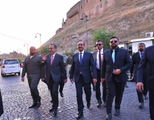Erbil Governor, Accompanied by Baghdad Governor, Visits Erbil Citadel, Qaysari Bazaar, and Machko Teahouse