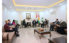 The governor of Erbil receives the West Asian Athletics Champion