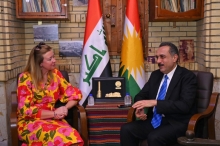  At Machko Cultural Cafe, Governor of Erbil Receives New UK Consul General
