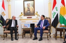 The Governor of Erbil receives the Egyptian Consul