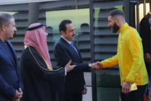 The governor of Erbil receives the coaches, players and delegation of Saudi Arabia's Al-Ittihad 