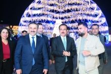 Erbil, like the developed capitals of the world, welcomes the New Year