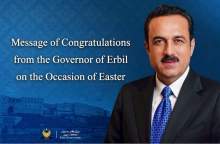 Message of Congratulations from the Governor of Erbil on the Occasion of Easter