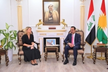  Meeting of the Governor of Erbil with the Deputy British Ambassador to Iraq and Her Accompanying Delegation