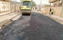 Paving and repairing potholes and failures of several streets in Kwestan neighborhood near Peshmerga Park
