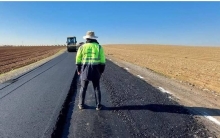 قیرتاوکردنی رێگای گوندی ژیان