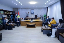 نائب محافظ أربيل يستقبل وفدا من منظمة 