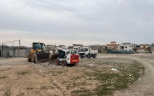 Cleaning and removal of garbage in several places in the center of Erbil Plain district
