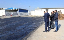 The governor of Erbil visited the construction and paving of the license plate replacement ground in Erbil