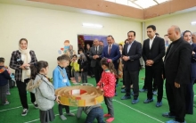 The Governor of Erbil attended the opening of a children's handicrafts exhibition