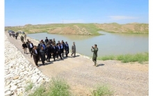 Following the completion of the water storage pond project, the governor of Erbil paid a visit to the village of Karitan in the Dibaga Subdistrict