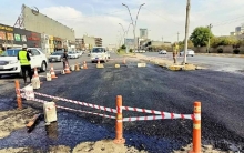  Paving and repair of potholes of three turns in 100 meters street near Kurani Ankawa neighborhood