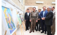 Opening of a unique exhibition of paintings by Dara Mohammed Ali at Erbil Citadel